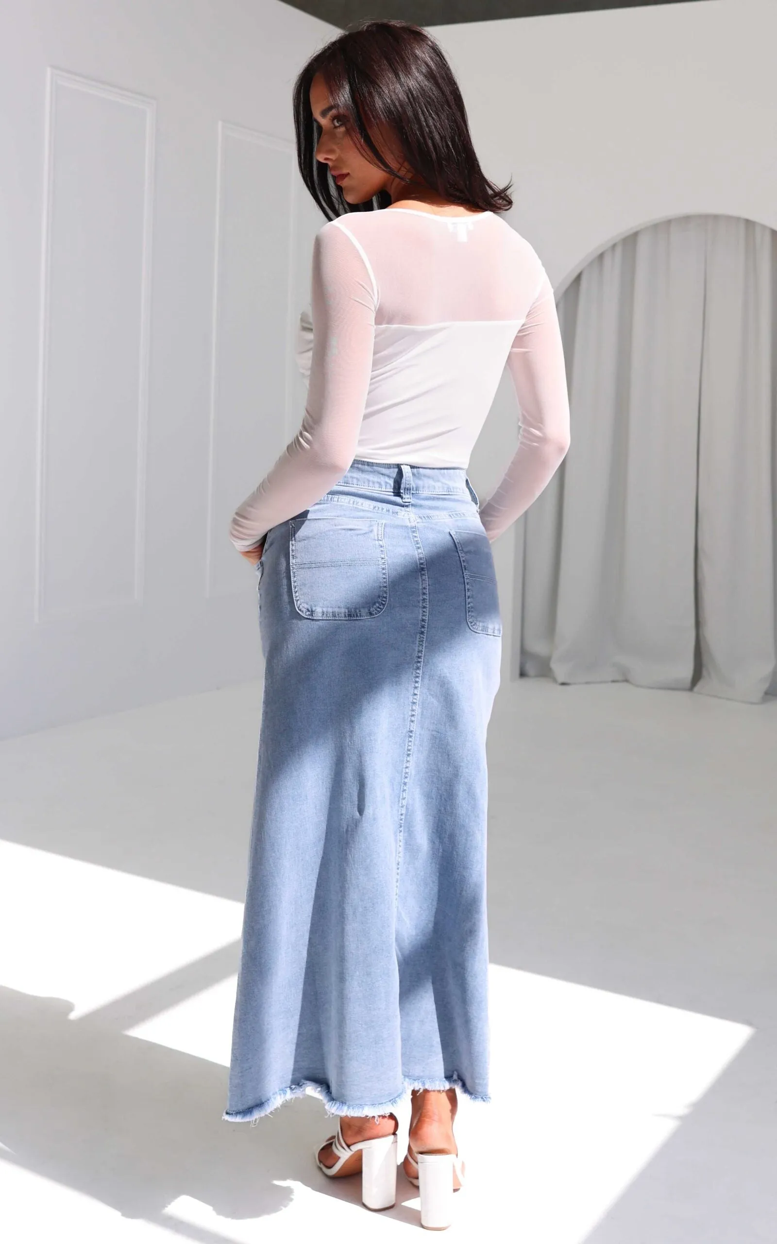 Veda Mesh Top - White