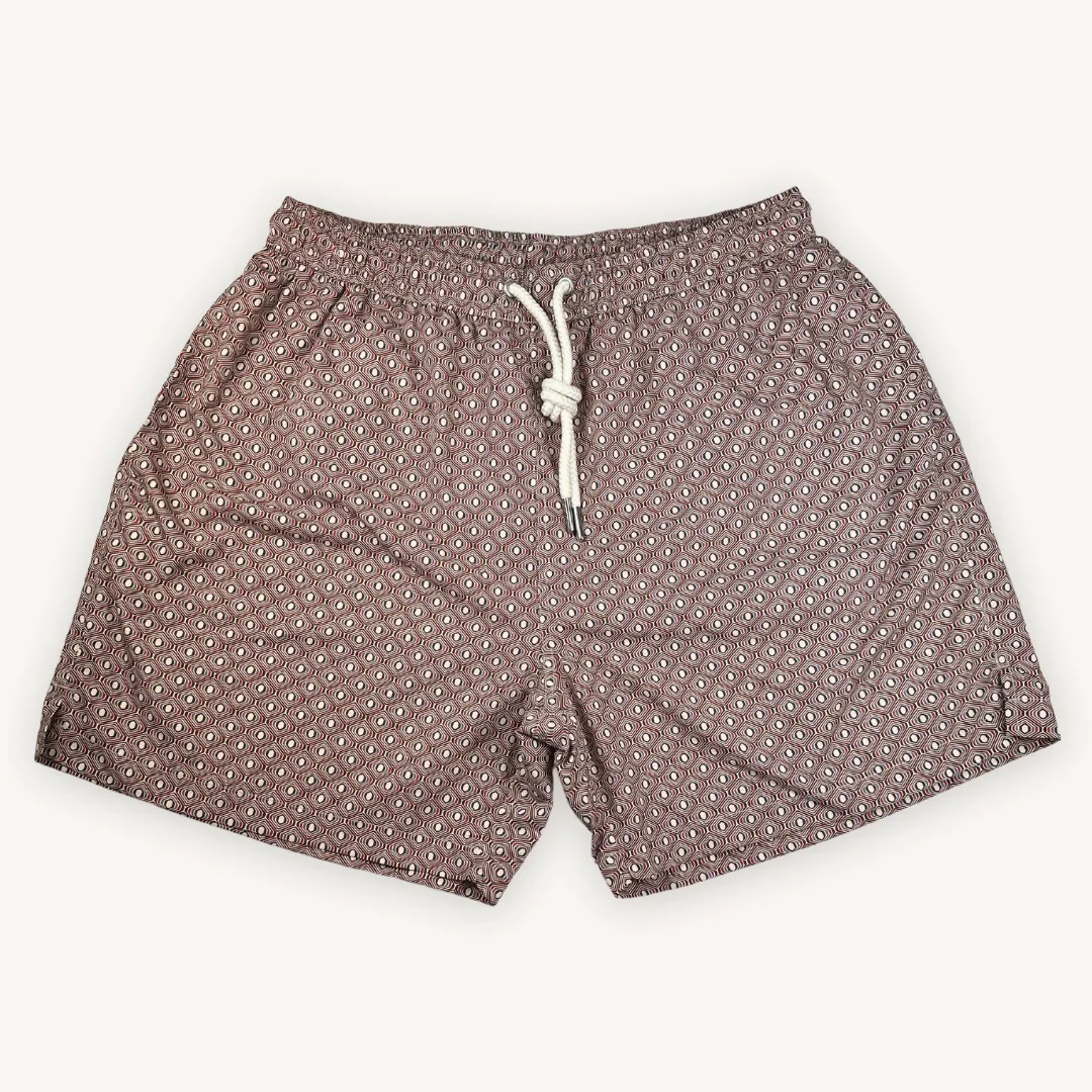 Vintage Red Swim Shorts
