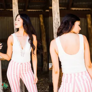White Lace Bodysuit